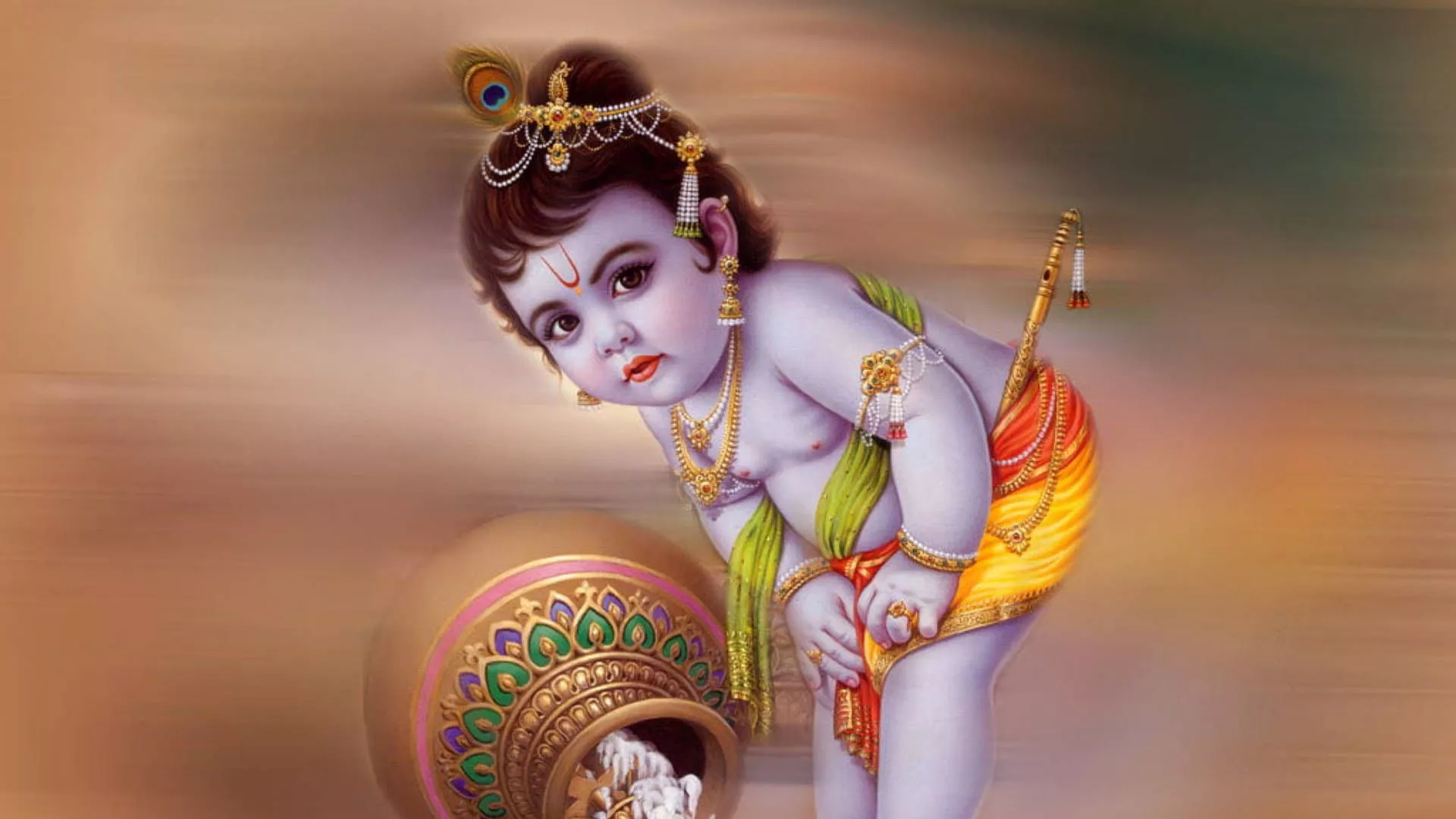 Hindu God Krishna HD Wallpaper