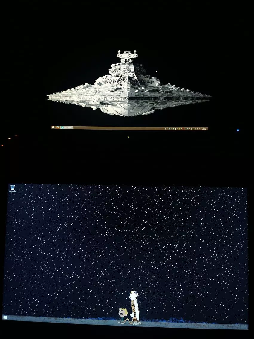 Dual Screen Vertical Monitor HD phone