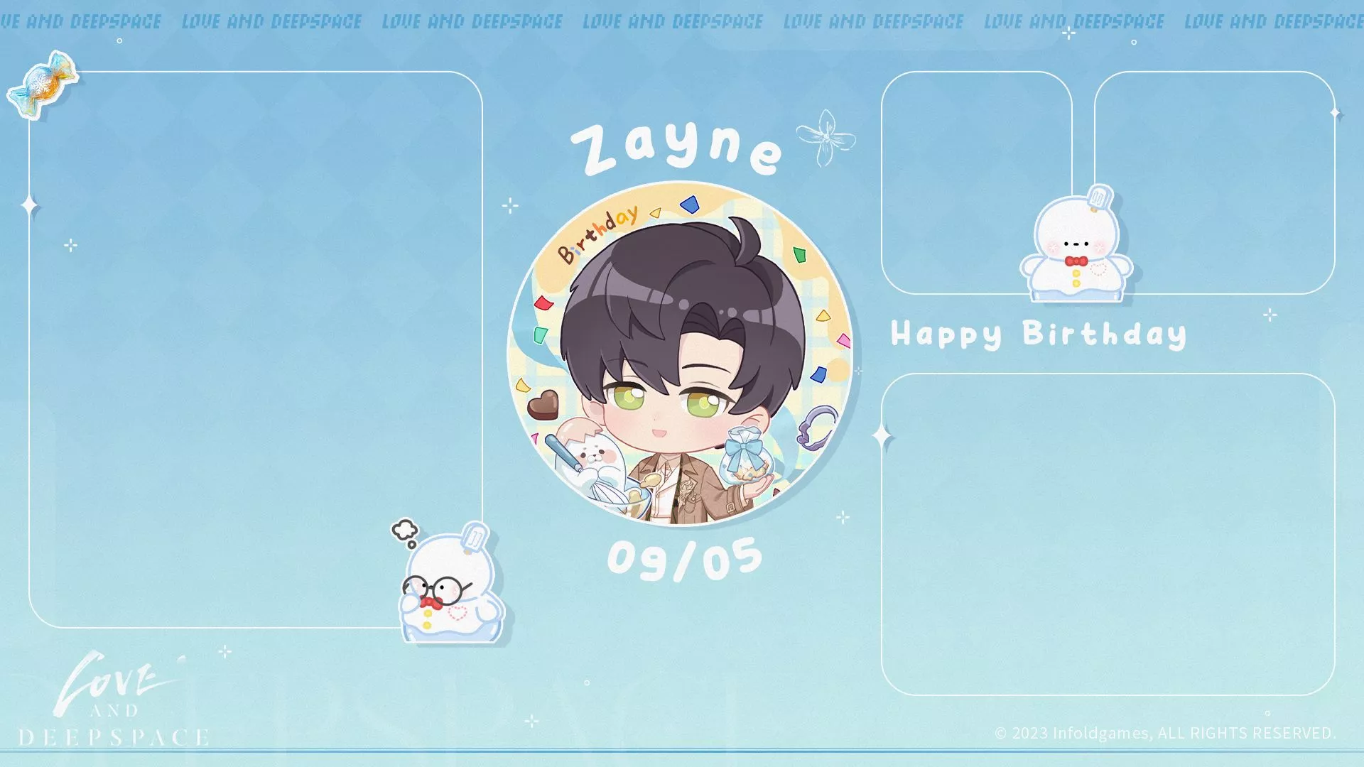 Love and Deepspace. Chibi Wallpaper