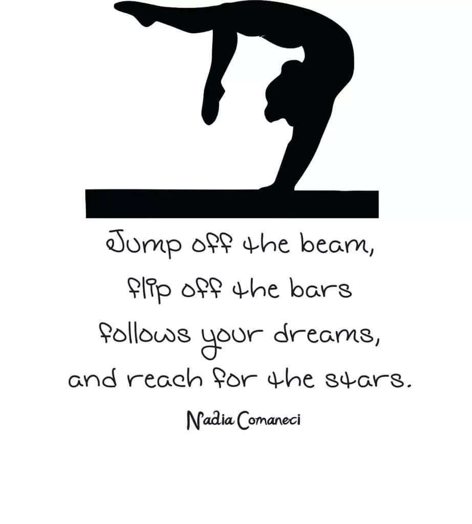 Download Cute Gymnastics Quote By Nadia