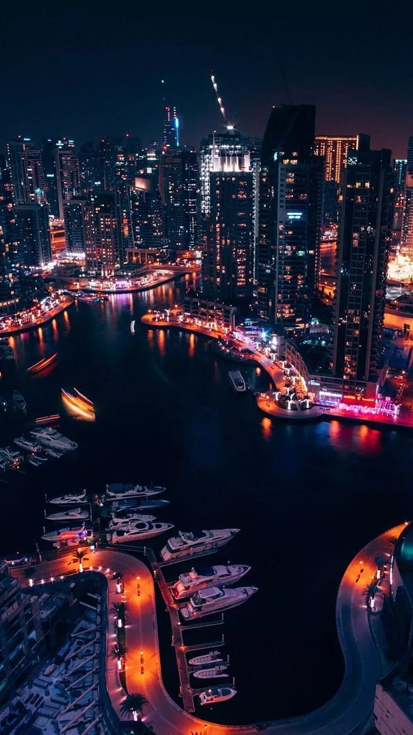 City lights iphone HD wallpaper