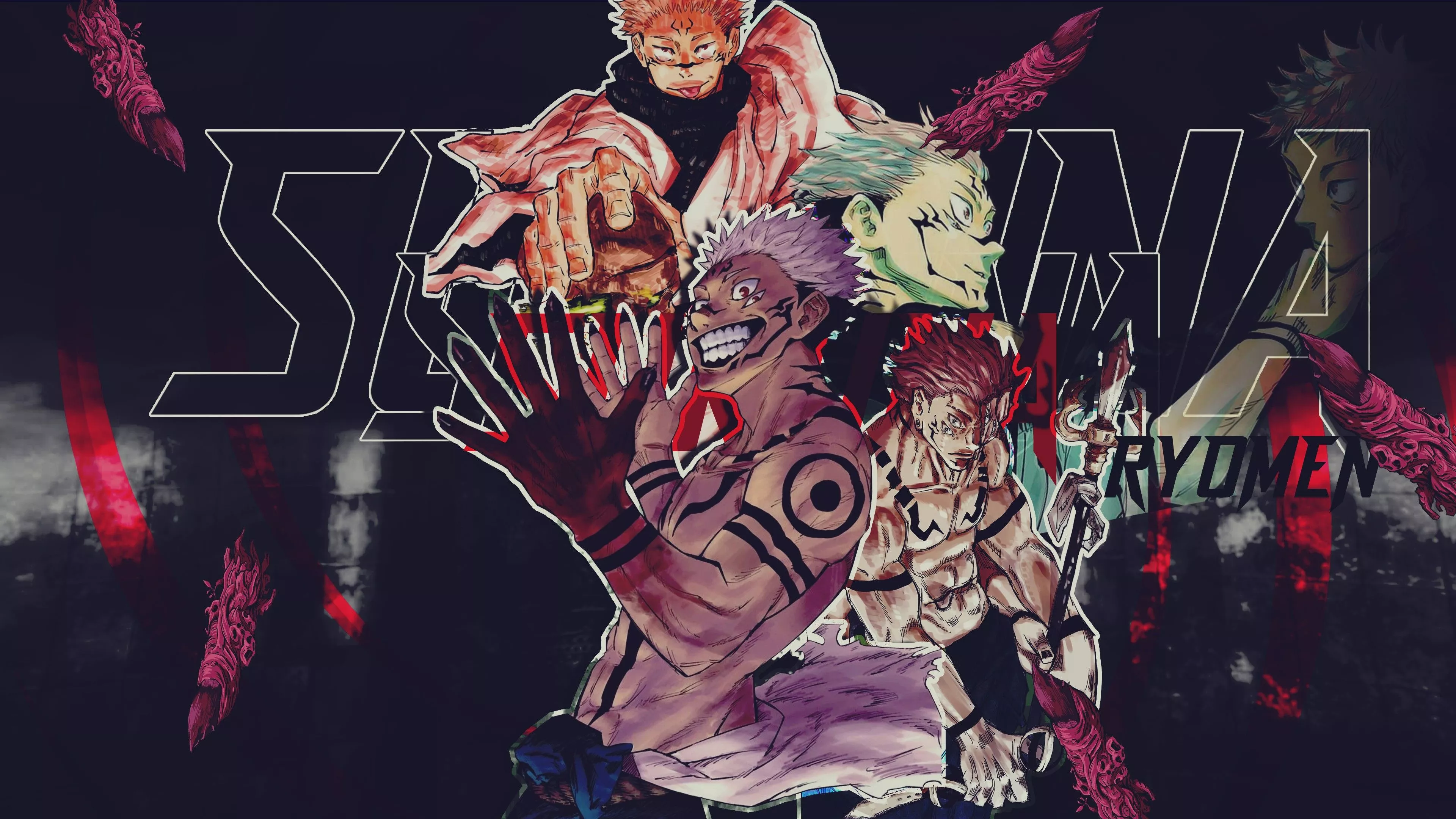 Sukuna 4K HD Jujutsu Kaisen Wallpaper