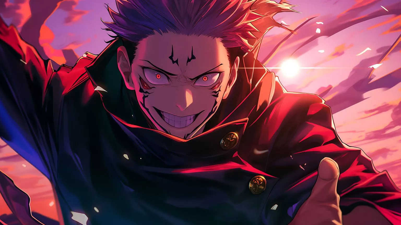 Sukuna Epic JJK Anime Wallpaper