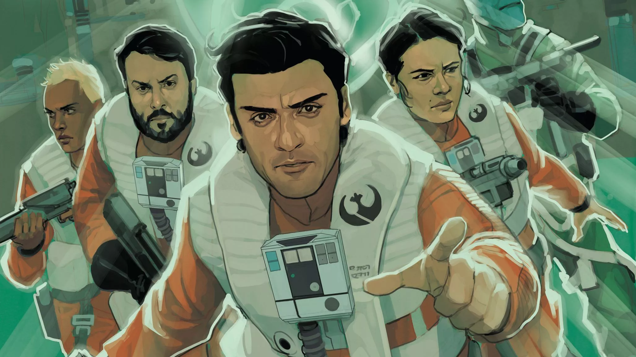 Poe Dameron Comic Star Wars HD Wallpaper
