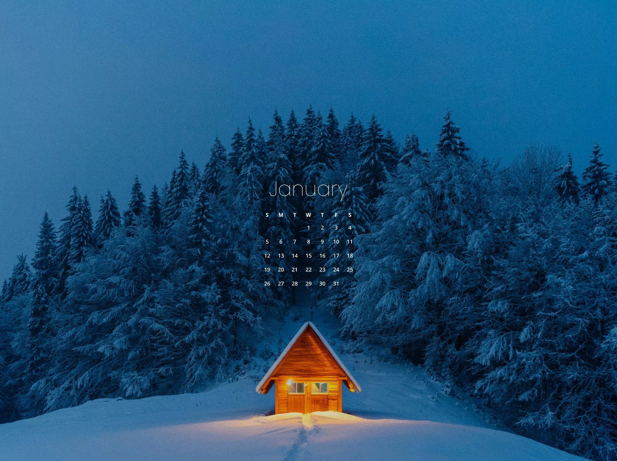 January 2025 Free Wallpaper
