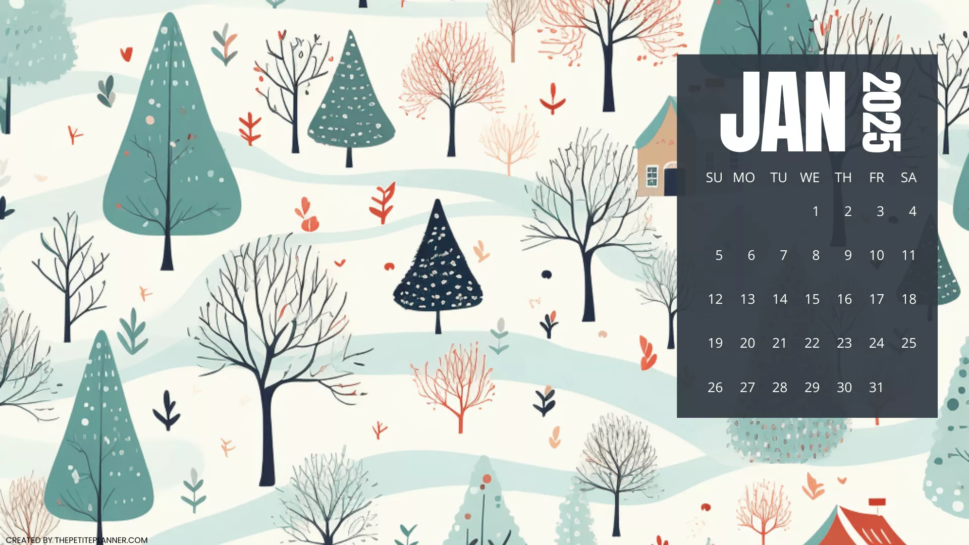 January Desktop Wallpaper for 2025!