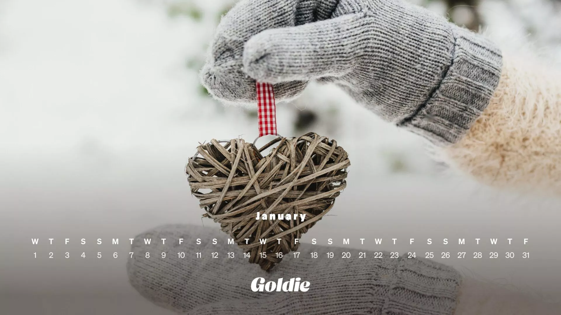Free January 2025 Calendar Wallpaper