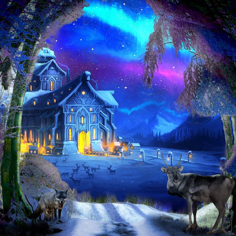 Winter Wonderland Photo Backdrop Background