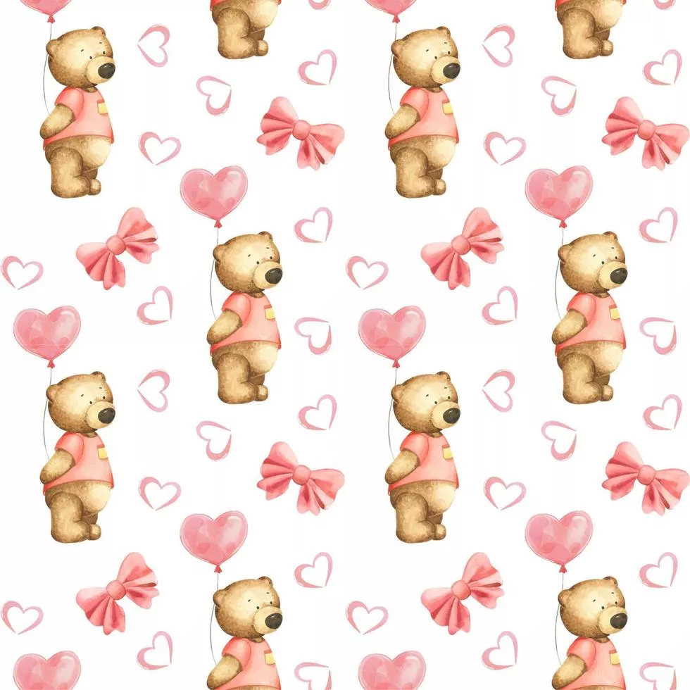 Teddy Bears, Heart Shaped Air Balloons