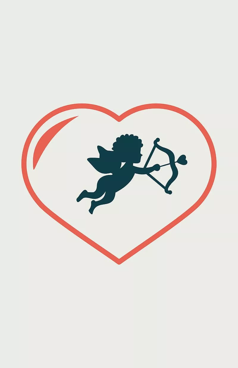 heart, cupid, HD phone wallpaper