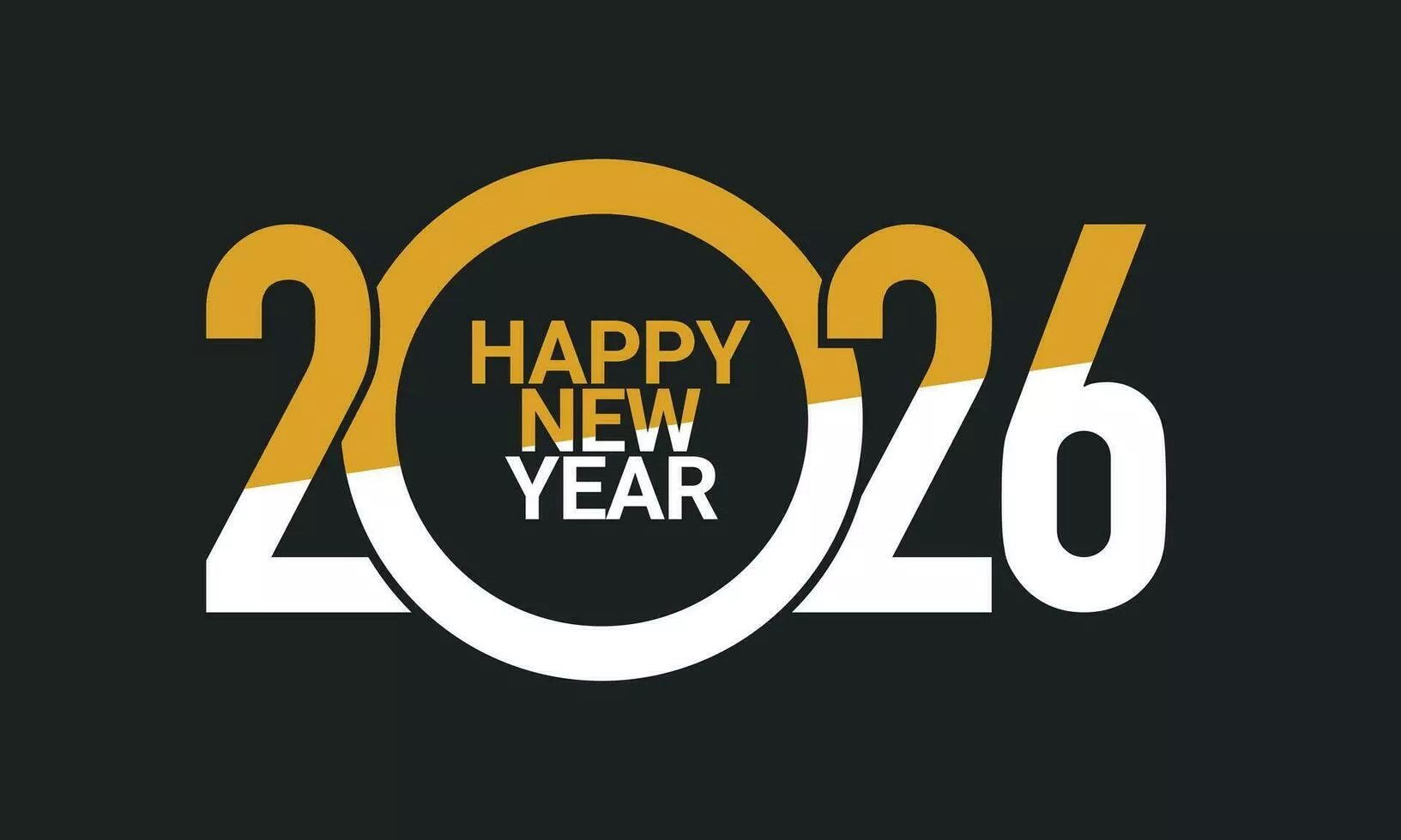 2026 Happy New Year Background Design