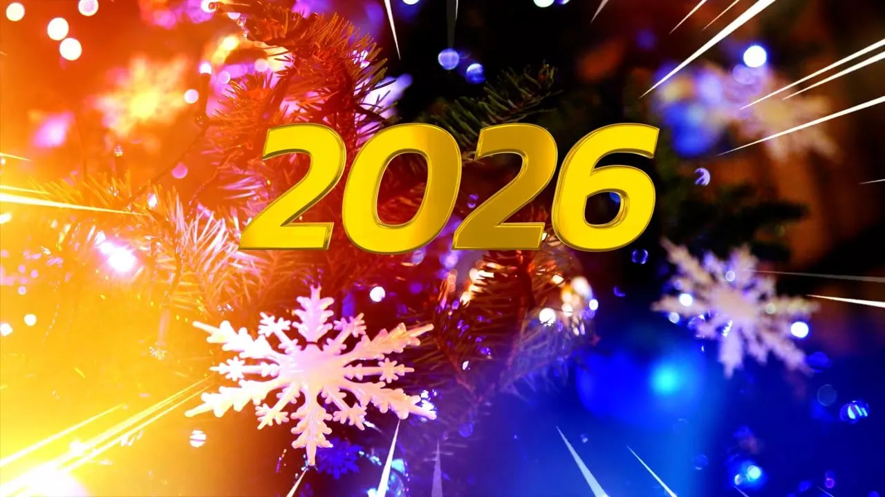 Happy, New, Year. Free Stock Video