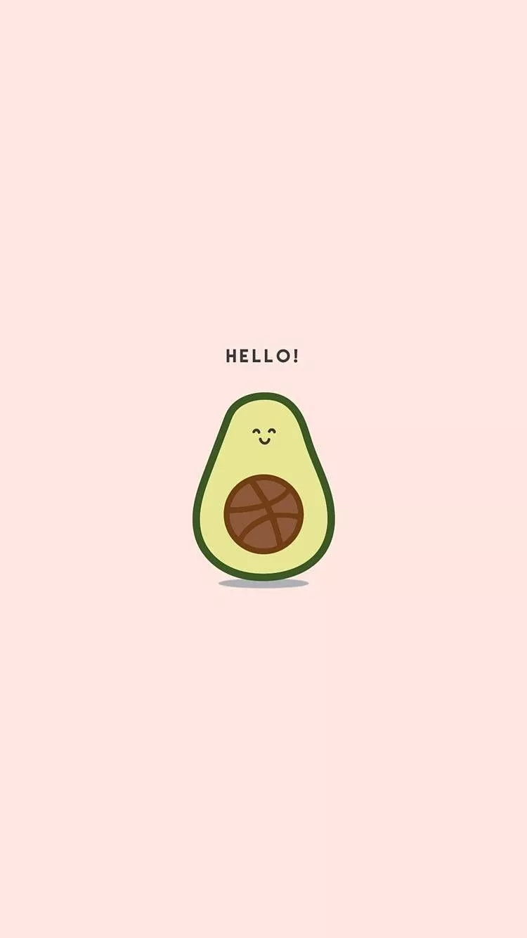 Cute Avocado Wallpaper