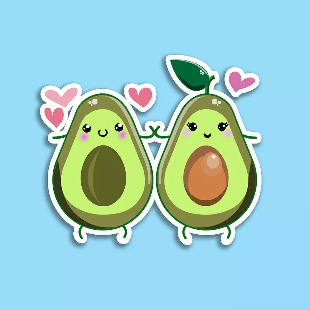 Cute Avocado Wallpaper