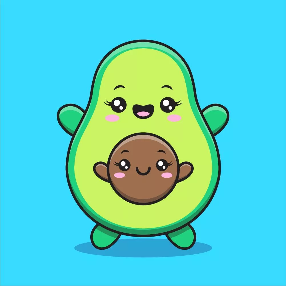 Cute Avocado Royalty Free Stock Vector