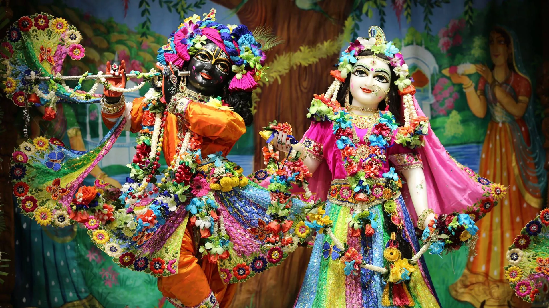 Download free Rainbow Radha And Krishna