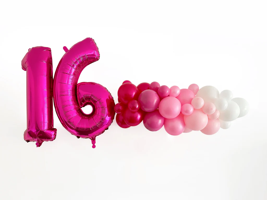 Sweet Sixteen Party Decorations. Pink