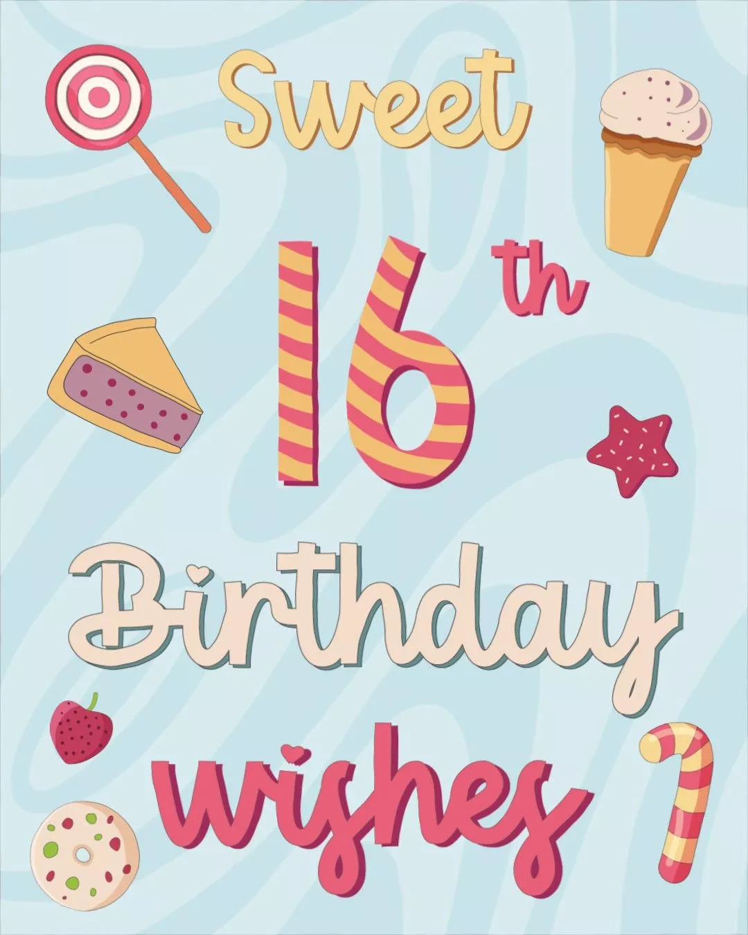 Sweet 16th Birthday Wishes Animated