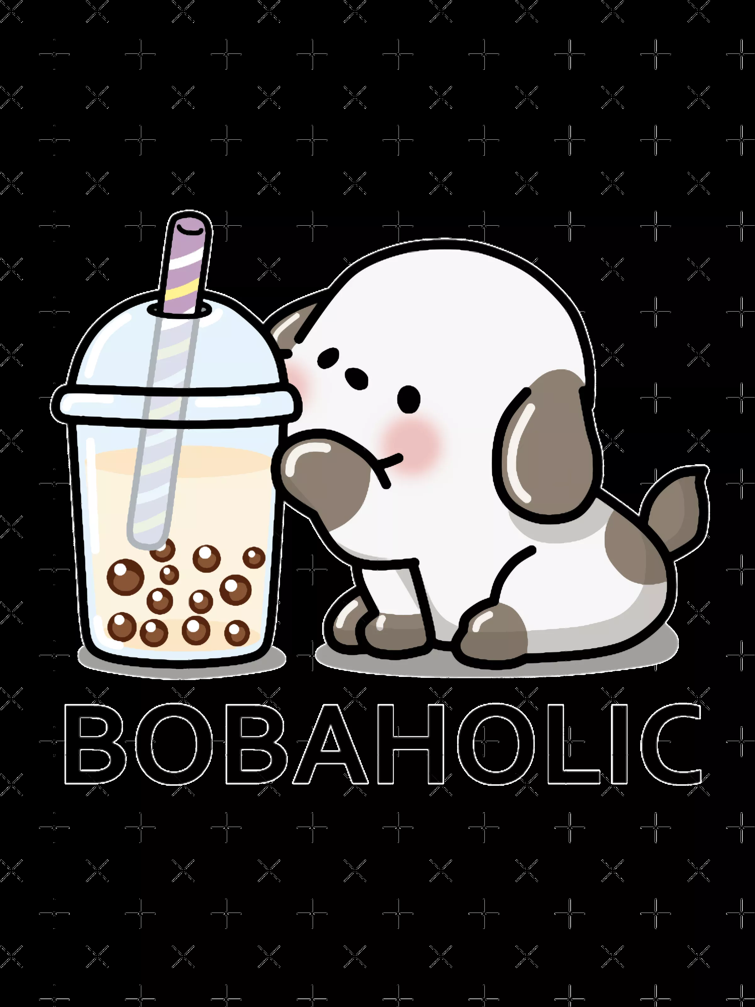 Little Bobaholic Puppy Loves Boba Tea