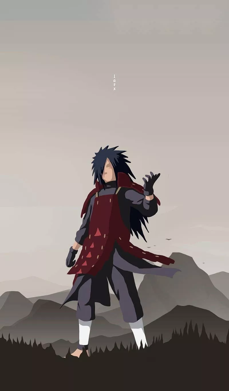 Minimalist Anime Phone Madara Uchiha