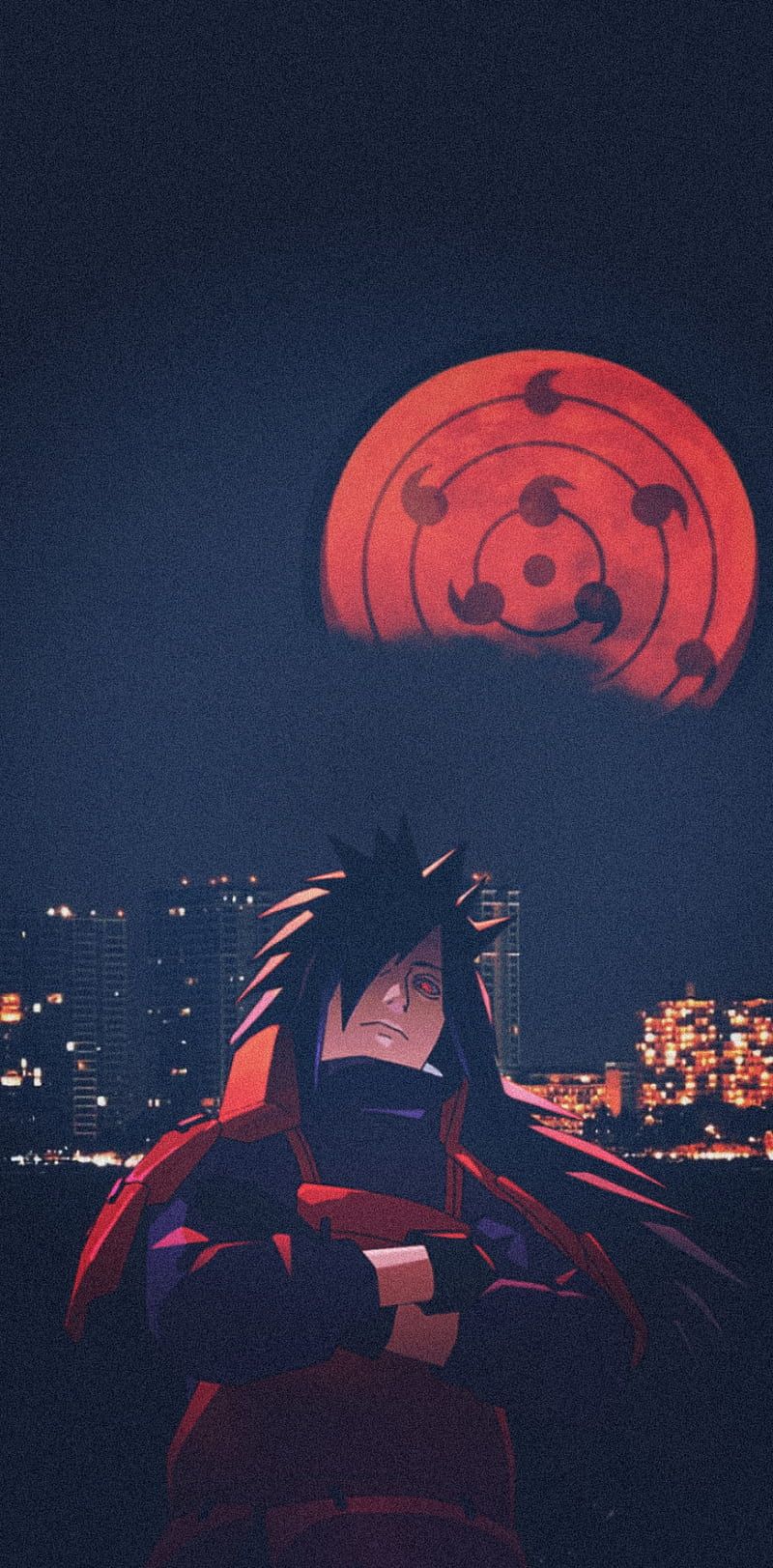 Madara Uchiha, anime, city, house