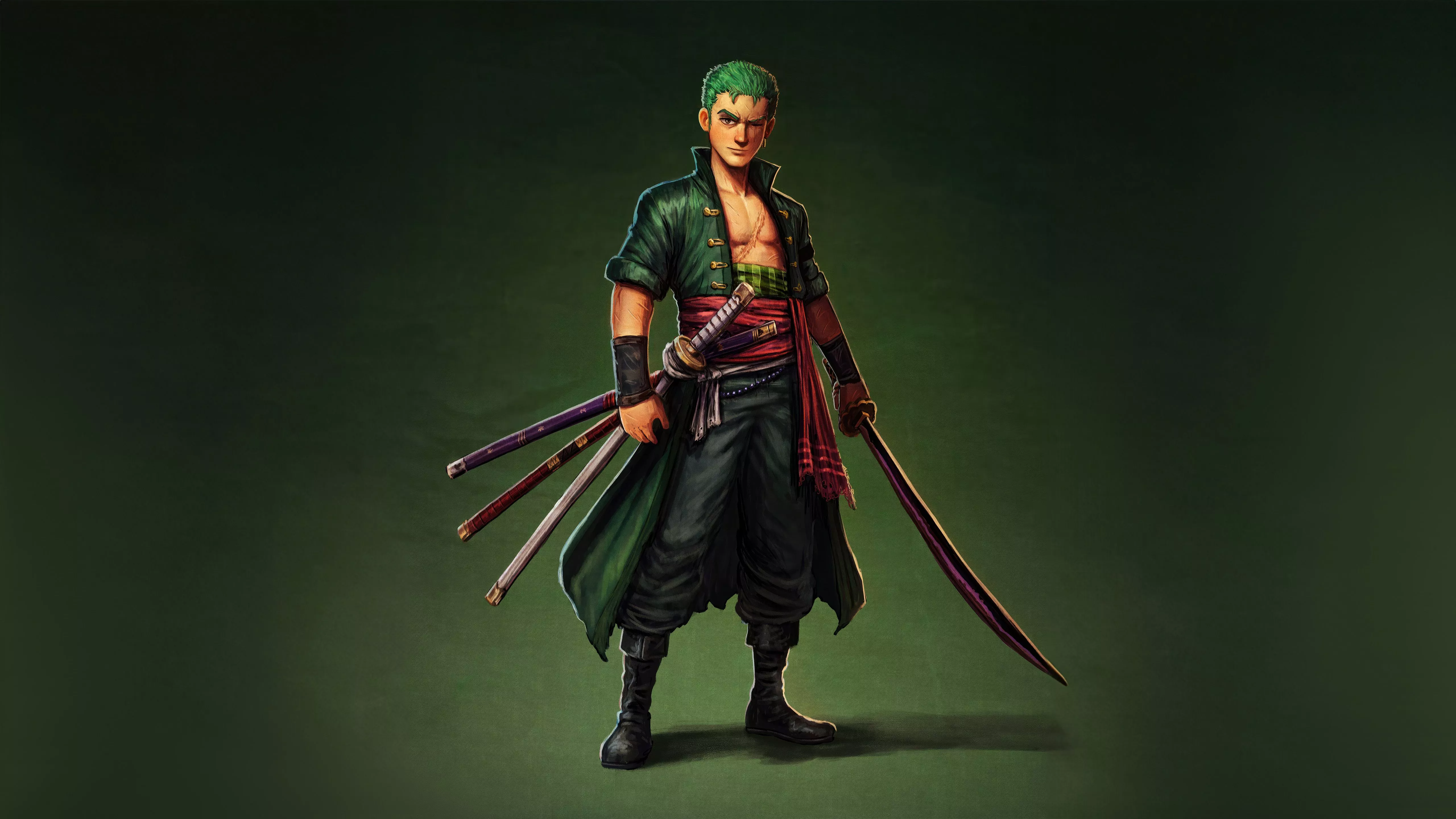 Roronoa Zoro from One Piece Anime Wallpaper 5k for Desktop