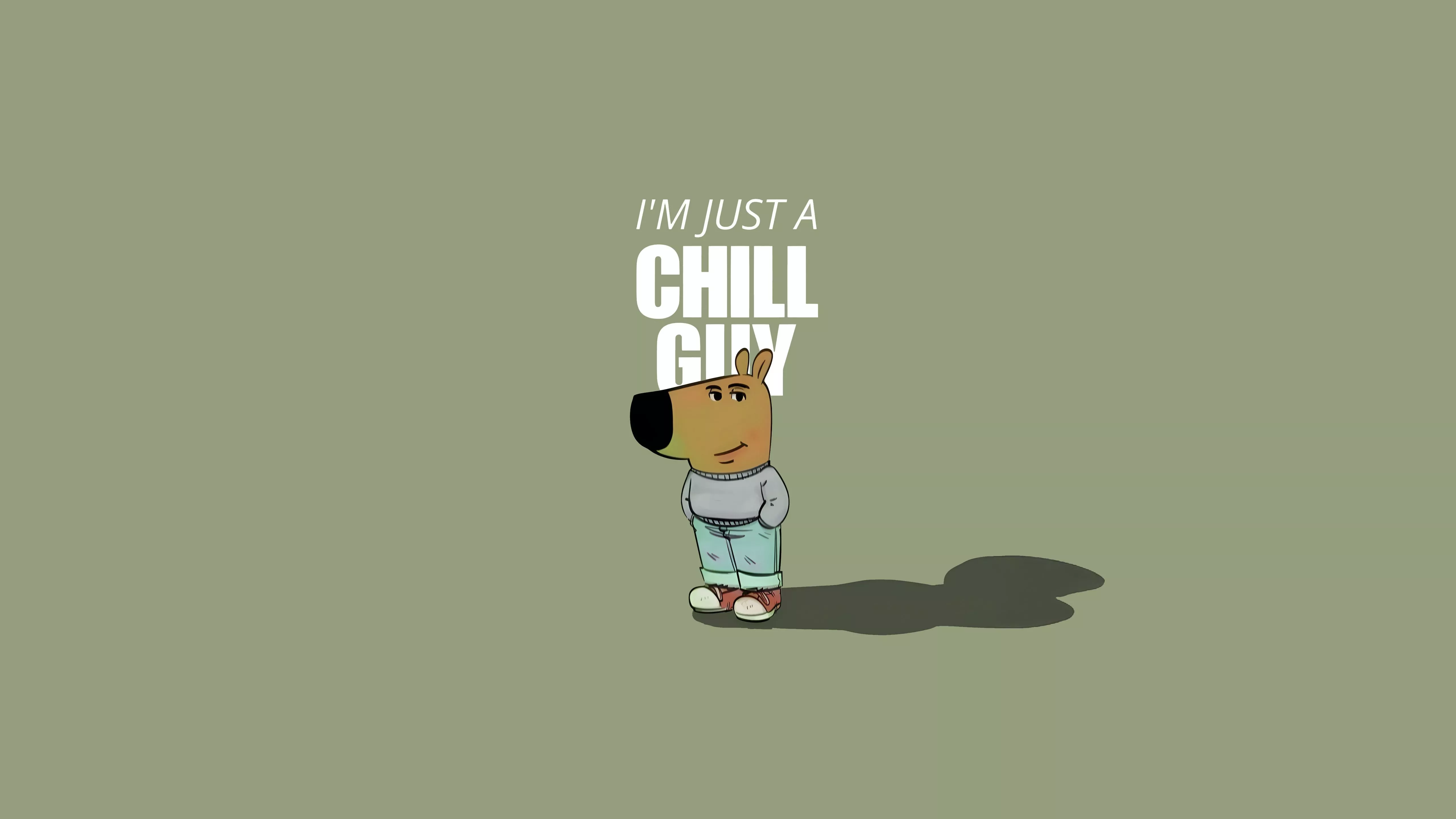 Chill Guy Wallpaper, HD Artist