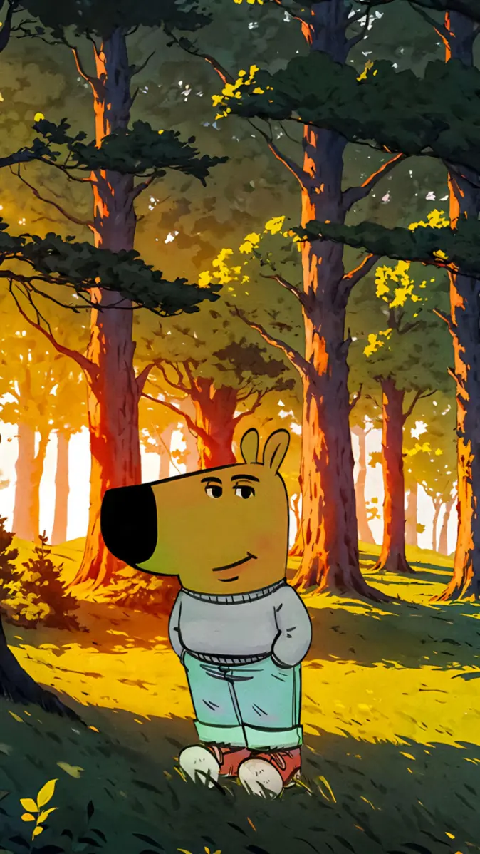 Chill Guy Meme iPhone Anime HD 4K