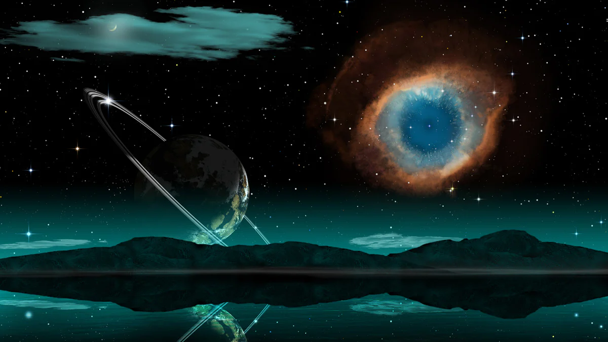 Cosmic Eye Nebula Space Mural Wallpaper