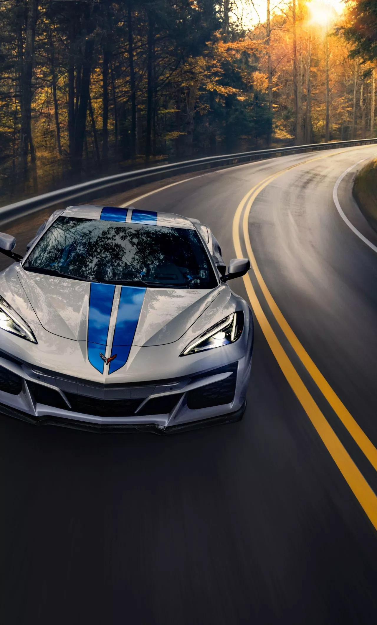 wallpaper 1280x2120 chevrolet corvette