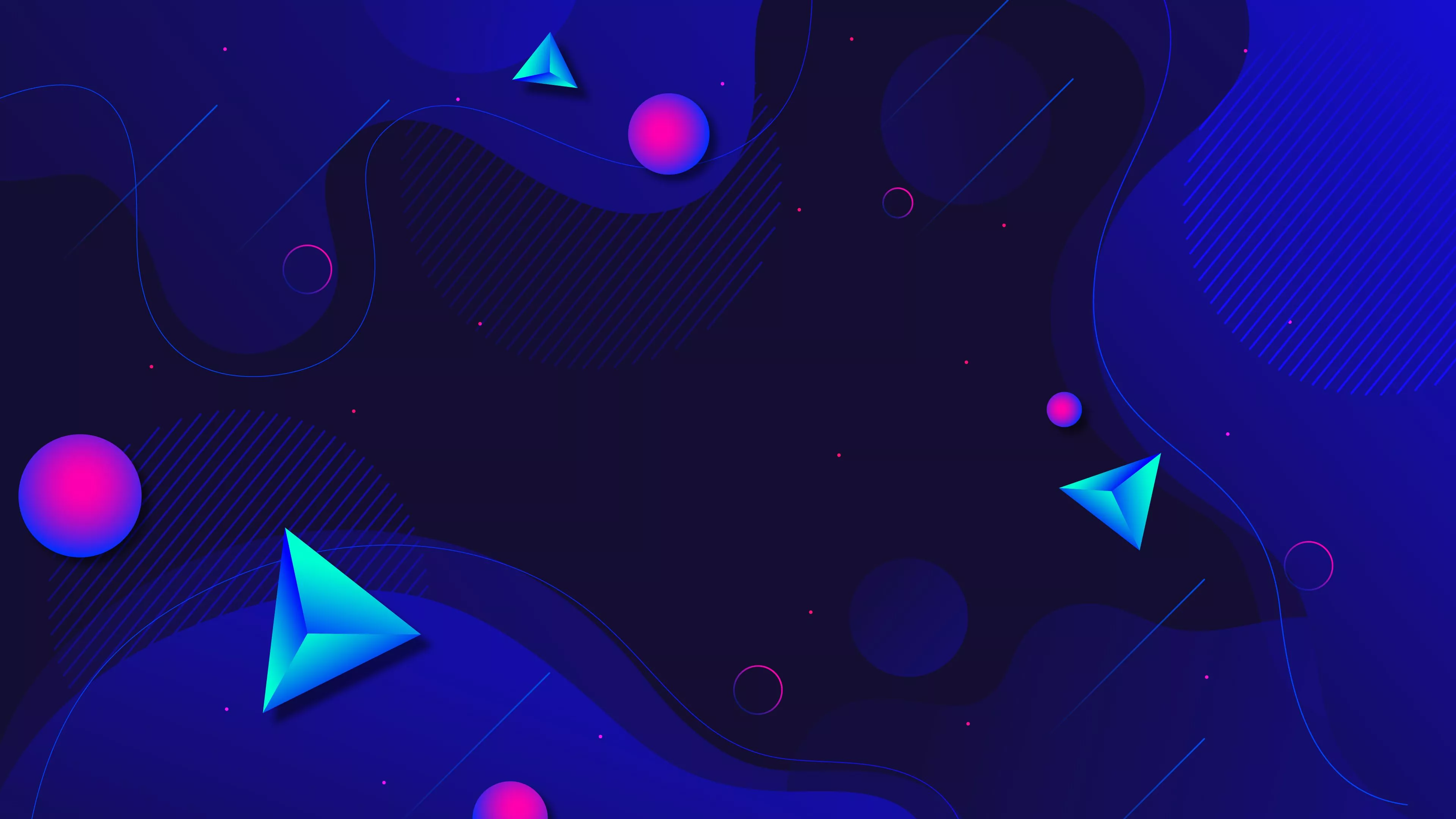 Memphis Magic: 4K Wallpaper in Vibrant