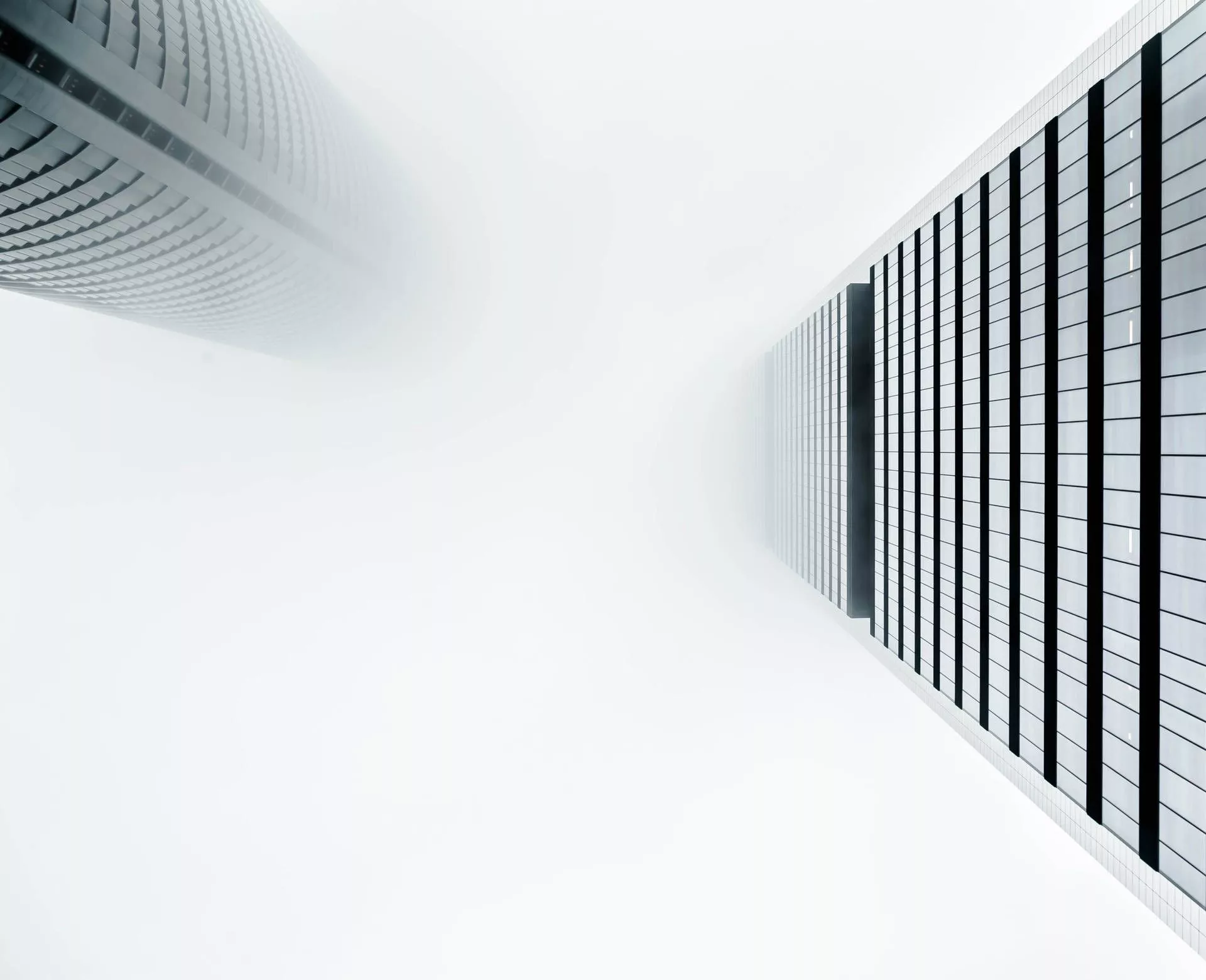 4k White Two Skyscrapers Wallpaper
