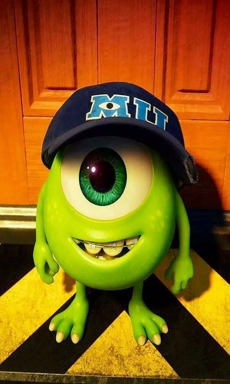 Mike Wazowski, cartoon, monsters inc