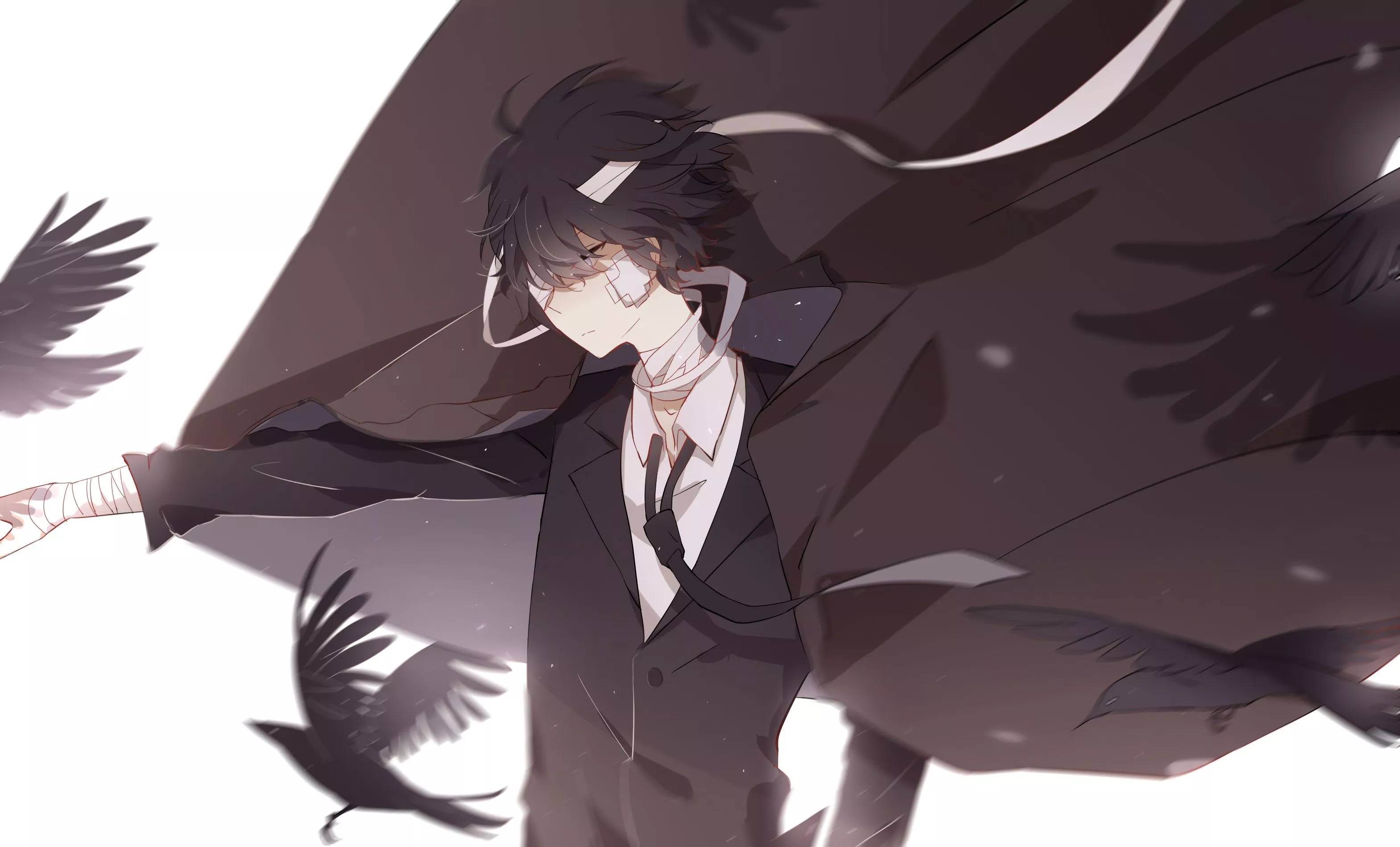 Wallpaper crows, Bungou Stray Dogs