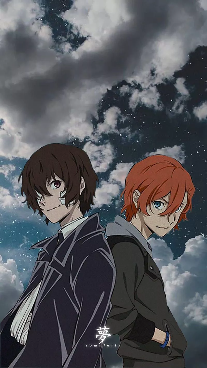 Dazai and Chuuya, aesthetic, akutagawa