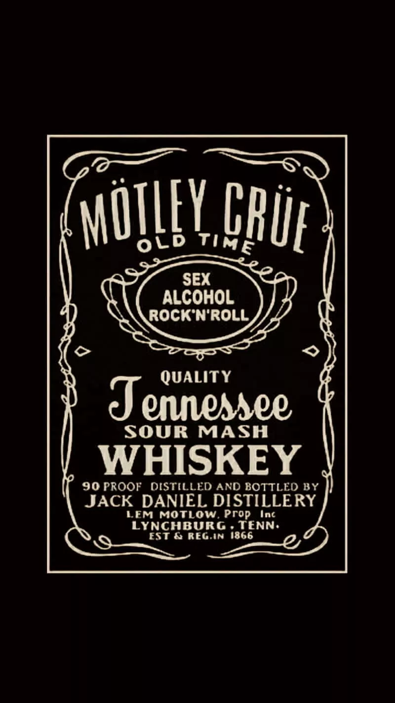 Download Motely Crue Tennessee Whiskey Poster Wallpaper