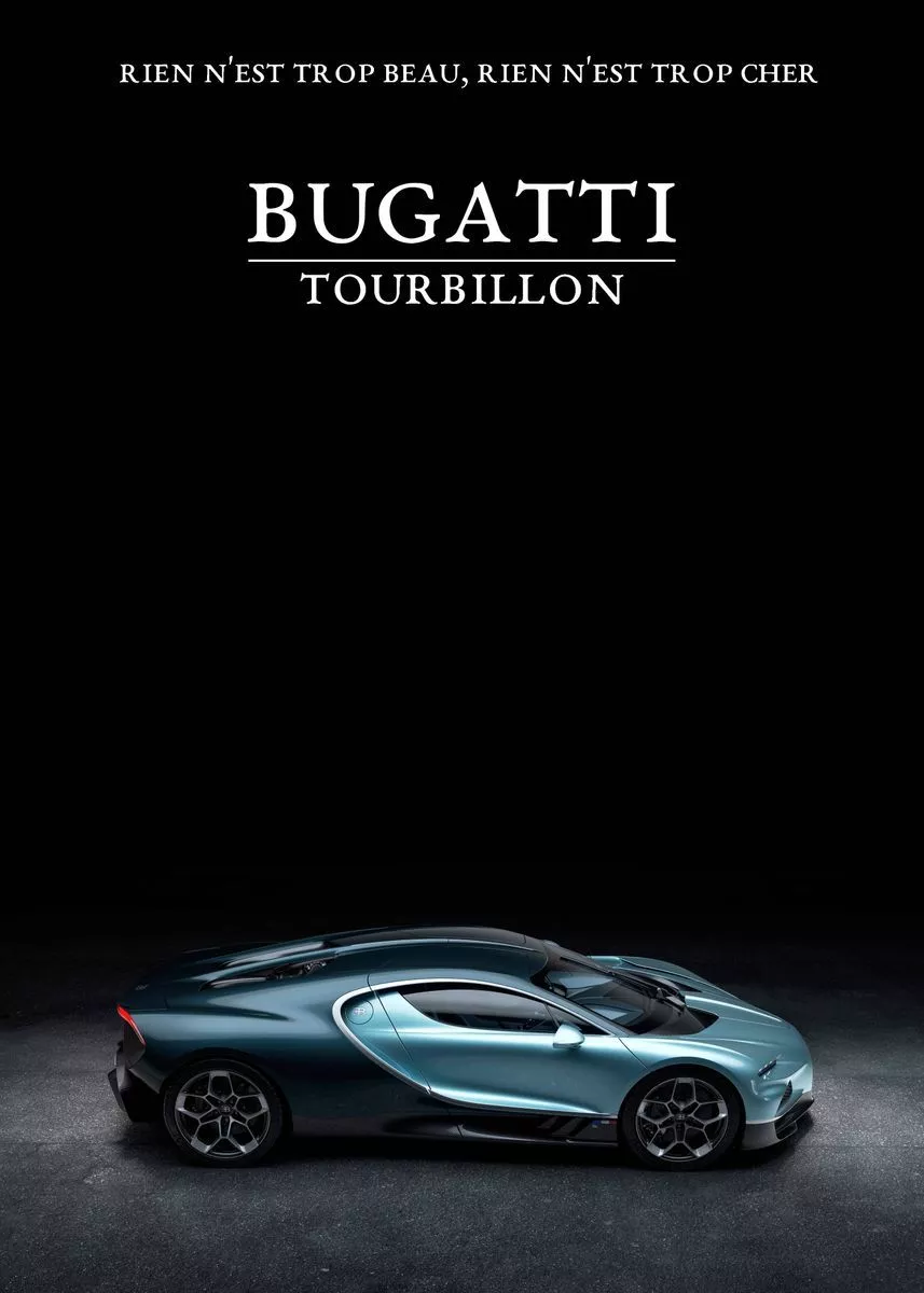 Bugatti Tourbillon Car' Poster, picture