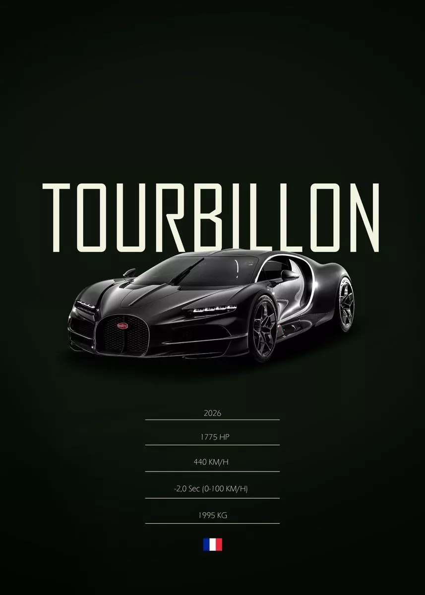 2026 Bugatti Tourbillon' Poster