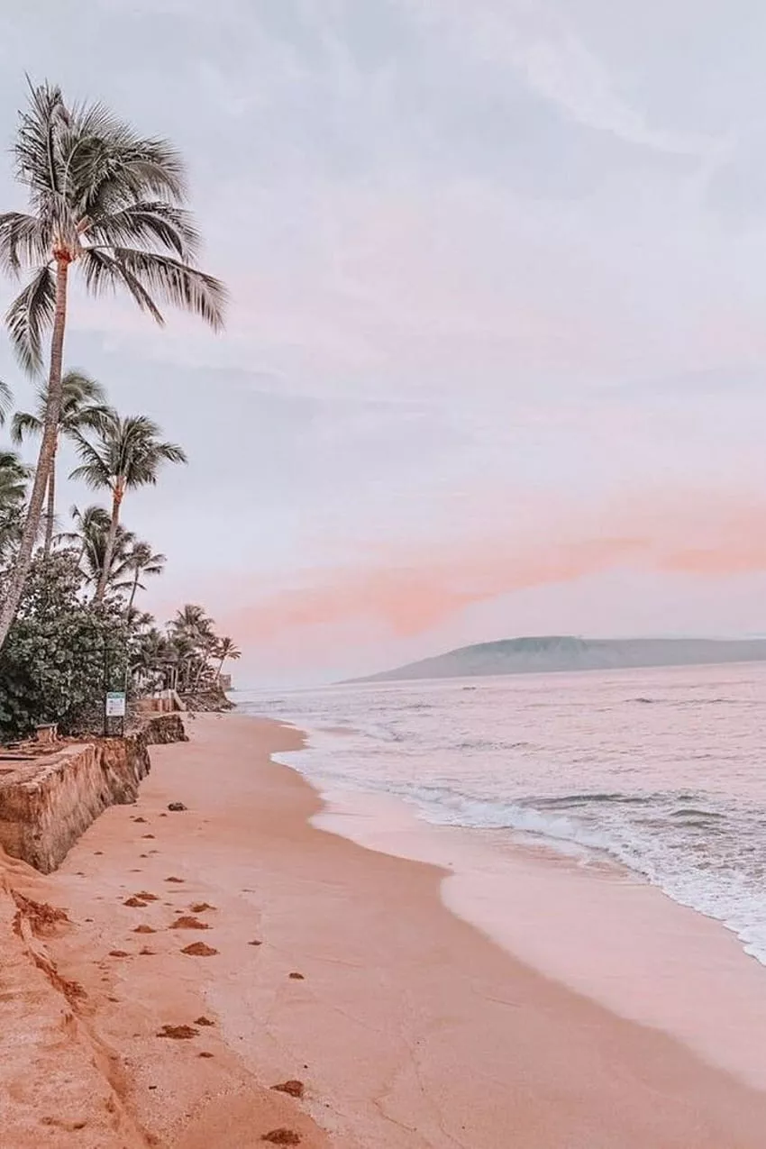Preppy aesthetic beach HD wallpaper
