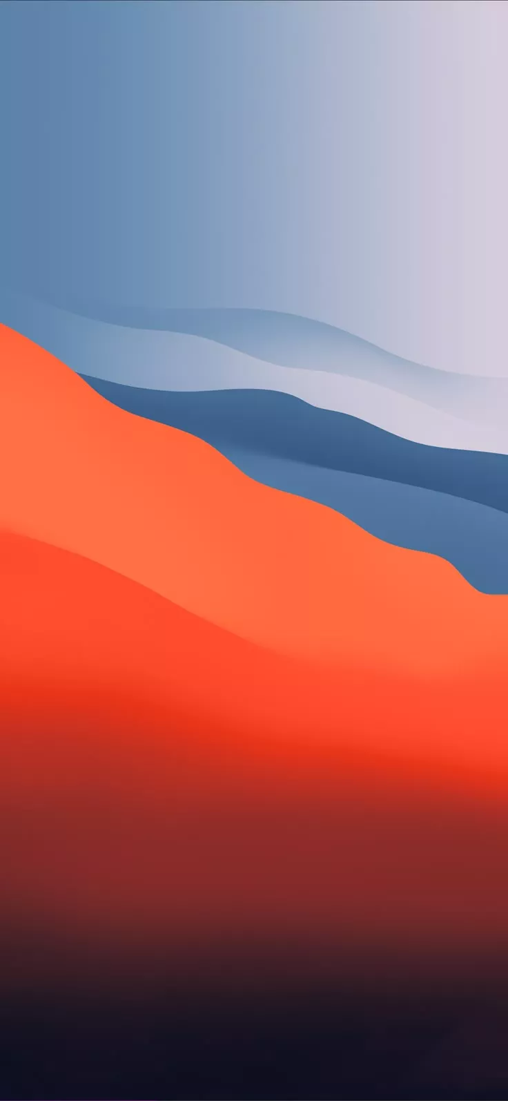 IOS 15.5 Orange And Grey And Blue