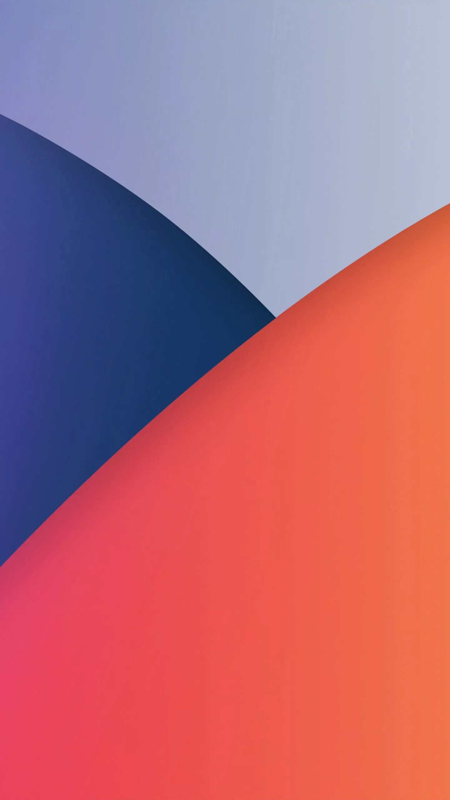 Ios 14 Stock Blue And Orange 4K HD