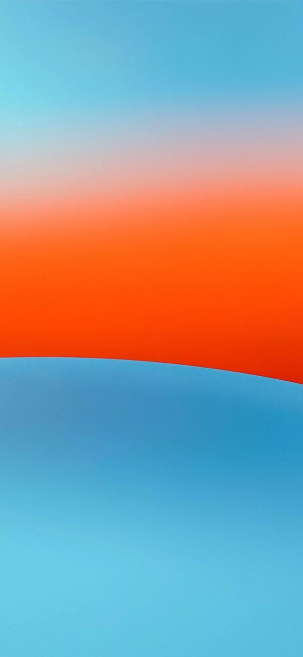 Wallpaper Atmosphere, Blue, Orange