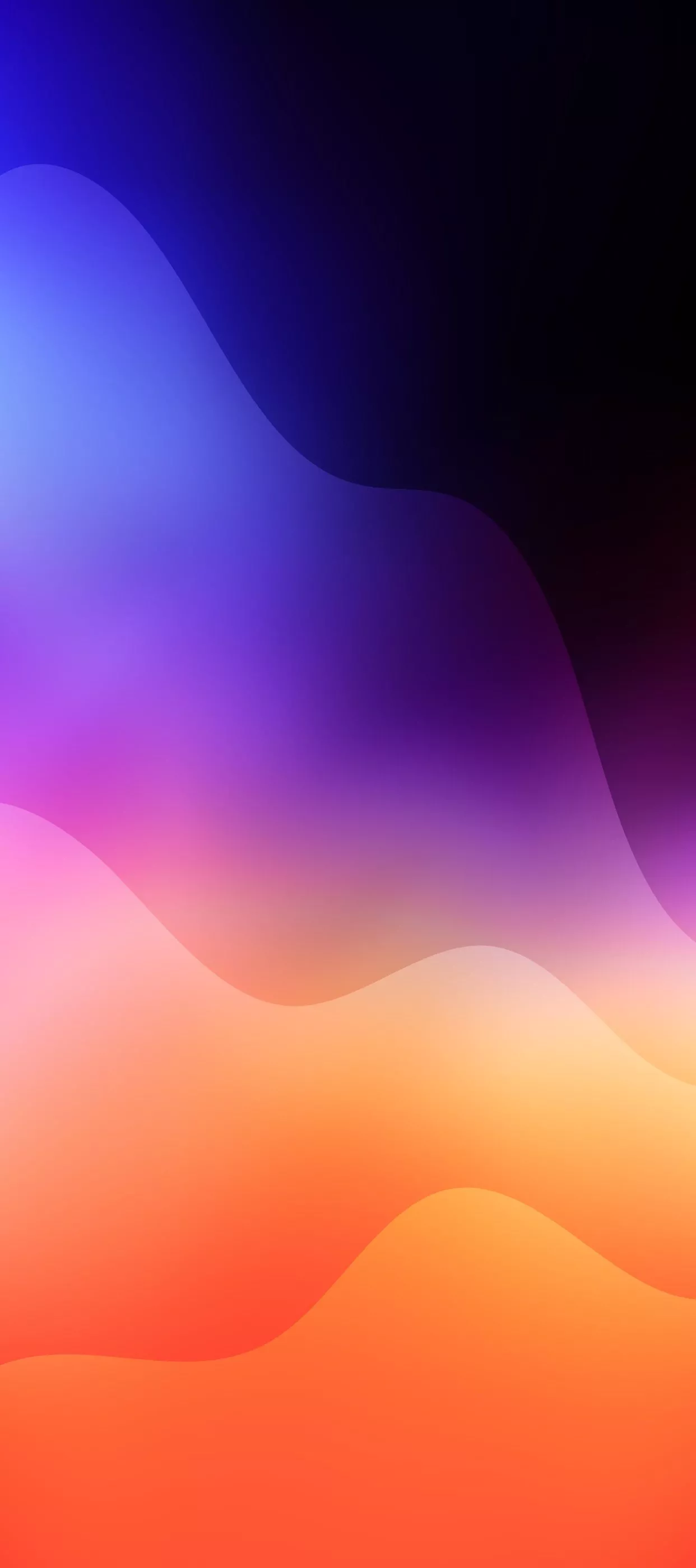 Colorful Blue Orange Wallpaper