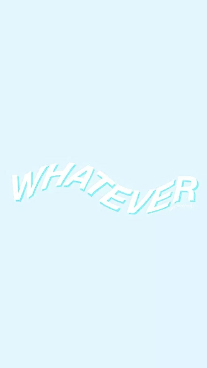 Light Blue Aesthetic Whatever Wallpaper