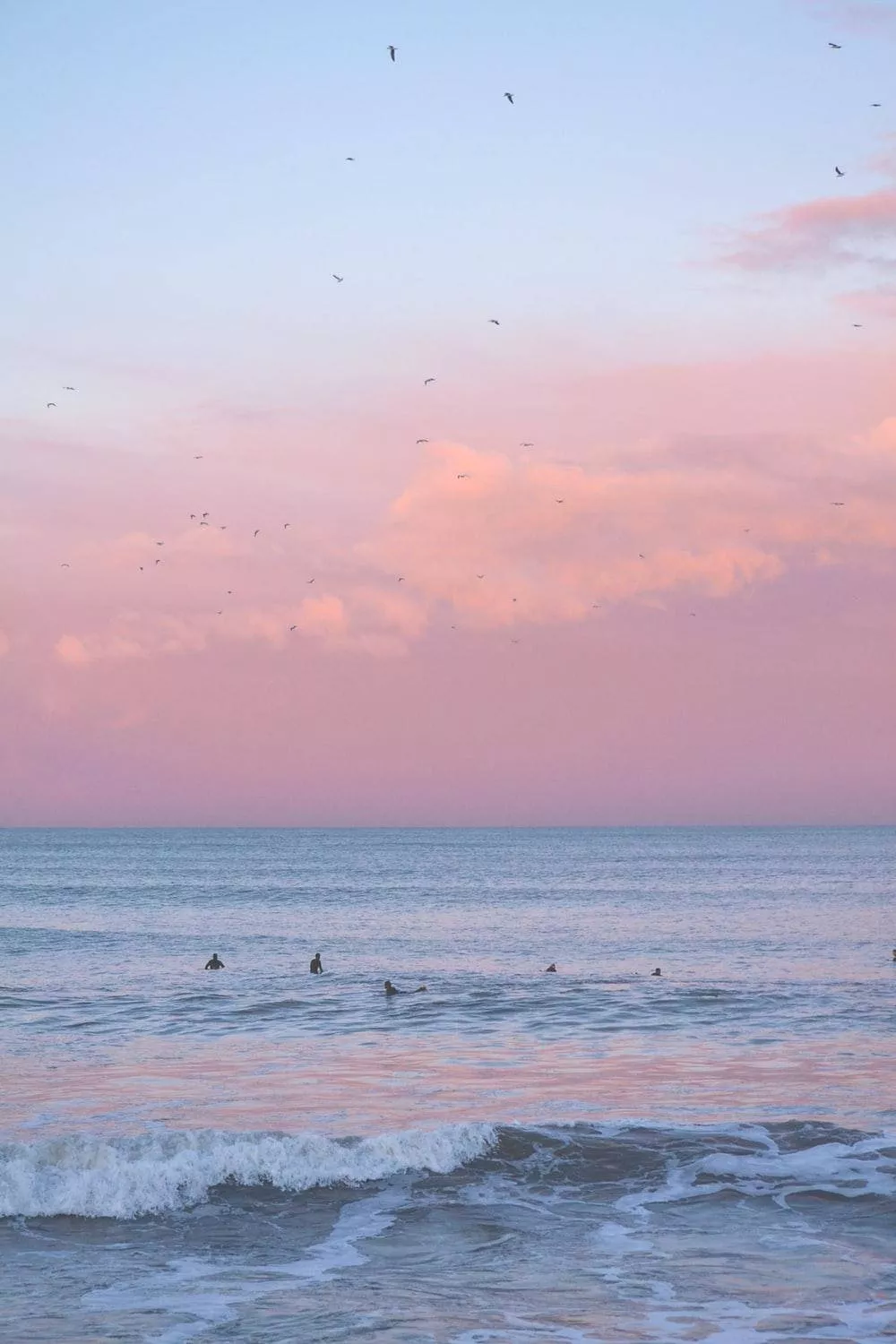 Aesthetic Pink iPhone Ocean And Sky