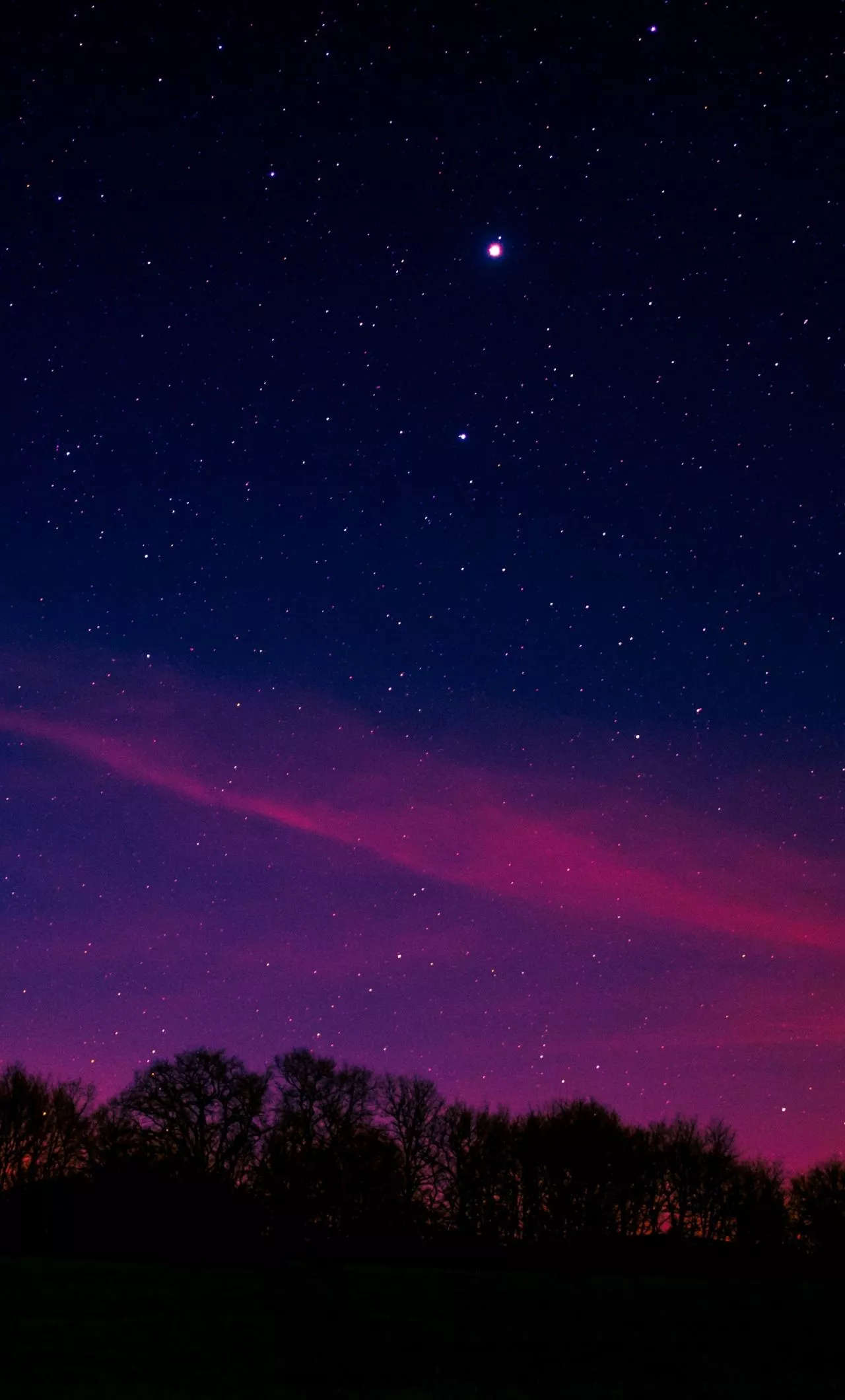 wallpaper 1280x2120 blue pink sky