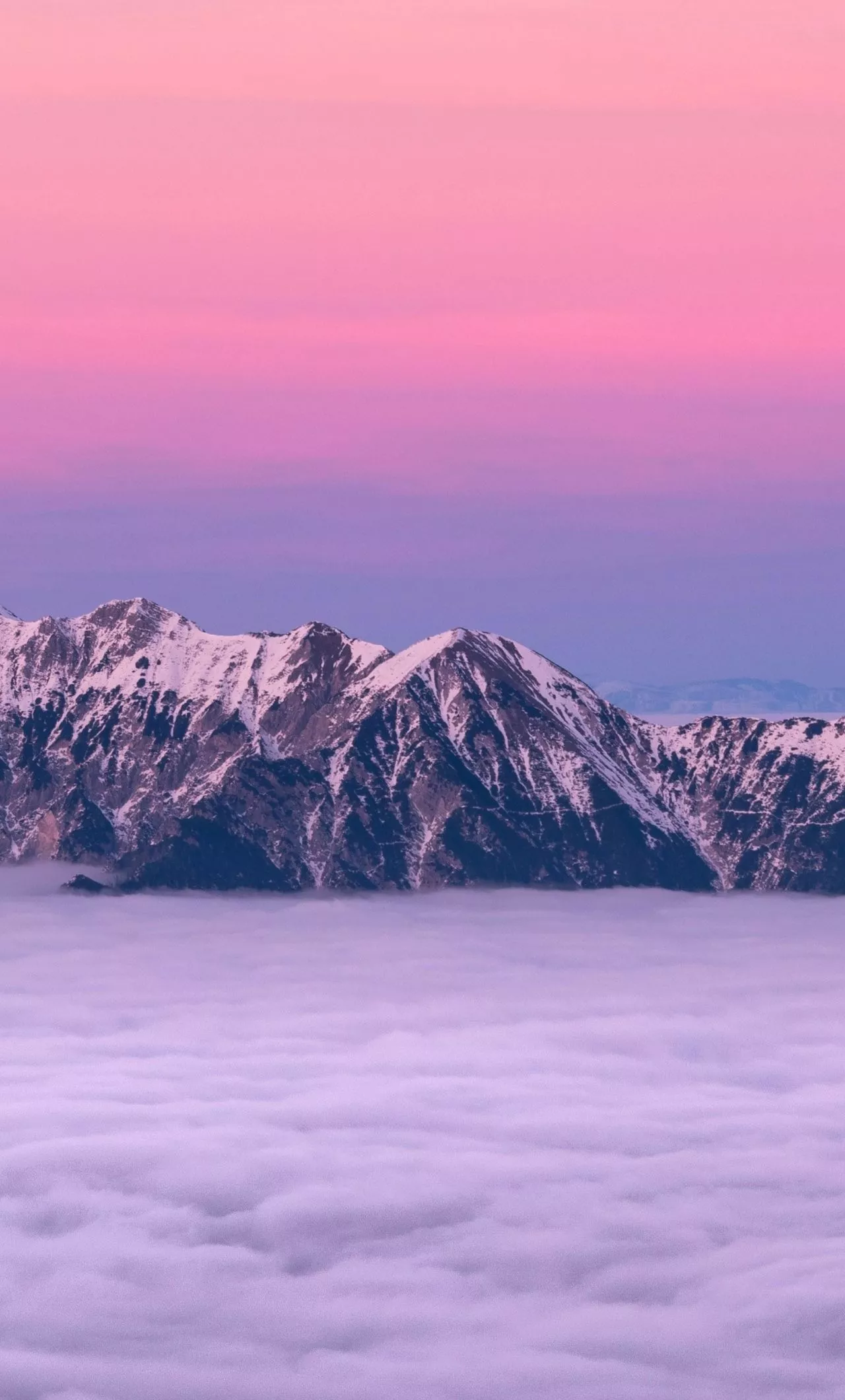 Download wallpaper 1280x2120 pink sky