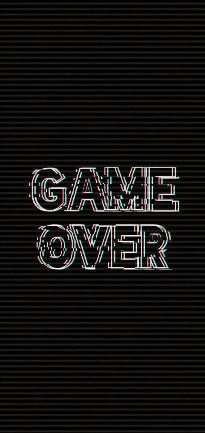 Dark Game Over Wallpaper