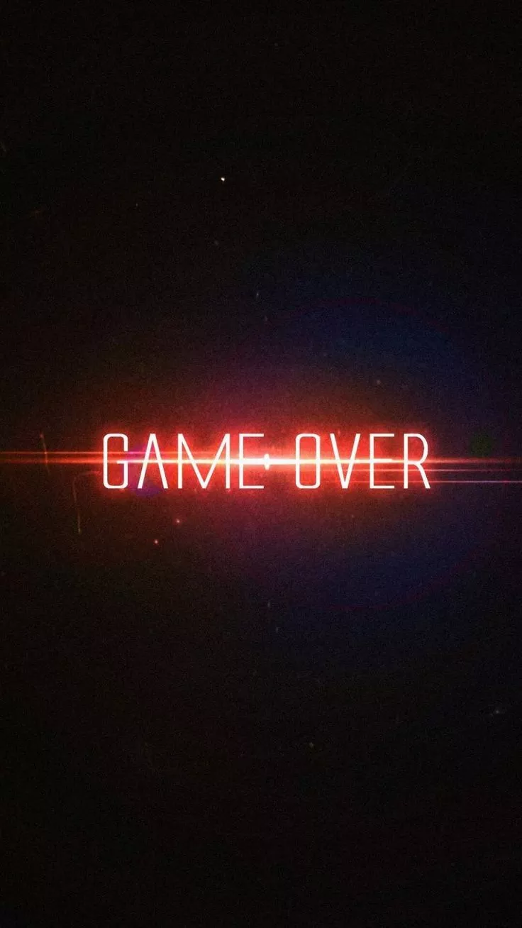 Game Over 4K iPhone Wallpaper