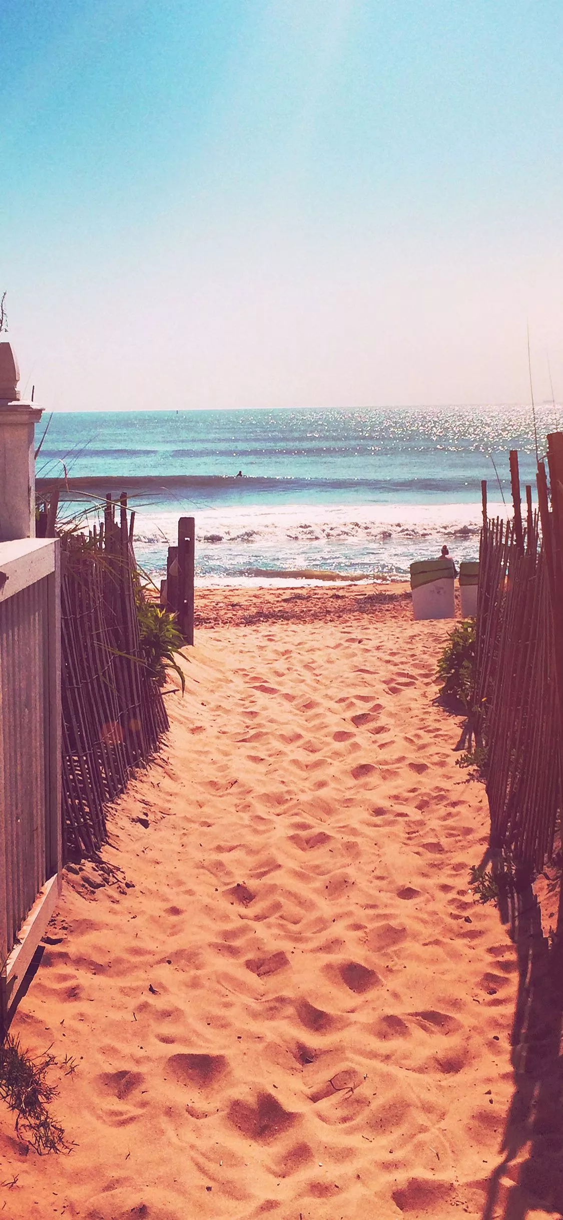 Sea Sand Ocean Beach Nature Flare Wallpaper